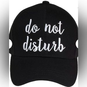 Brand New Do Not Disturb Black Cap